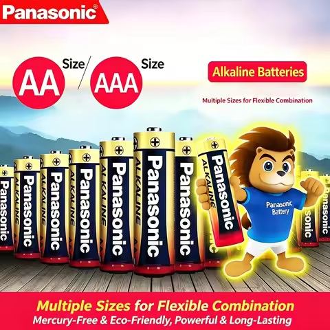 Panasonic Alkaline Batteries AA AAA 1.5V LR6 LR03 2-60PCS Long Lasting Mercury Free Disposable Dry B