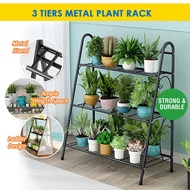 【3 Tiers】Metal Plant Rack / Plant Stand Flower Rack / For Indoor Outdoor Multiple Plants