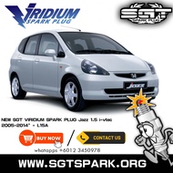 SGT Viridium Honda Jazz 1.5 i-Vtec 2005 - 2014 L15A ZFR6KIR Spark Plug 4pc
