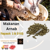* REPACKED* Makanan Arnab Murah Dedak Arnab Premium Rabbit Feed dgn Protein tinggi (Arnab, Hamster, Guinea Pig, Landak)