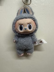 Pop Mart Labubu Keychain - Grey Bunny