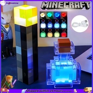 MY World Ore Lamp Color Changing Potion Bottle Torch Model Gift Night Light