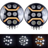2PCS Car 9inch LED Work Light 90W High Power Universal Offroad Driving Lights 12V 24V For BMW Jeep UTV Truck 4WD Accessories