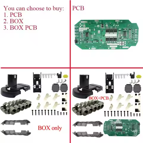 P108B 5*18650 Battery Plastic Case Charging Protection Circuit Board PCB For RYOBI 18V 9Ah P103 BPL-