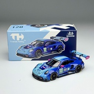 TH 1/64 Porsche 911 GT3 R 2026 LeMans 24H Alloy Diecast Car Model Toy Birthday Gift