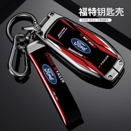 Car key cover for Ford Taurus 2017-18 Explorer mustang Metal car remote key case buckle holder
