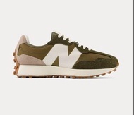 全新連盒 100% 正貨 軍綠色 New Balance 327 Dark Moss White Gum US9 &amp; US10