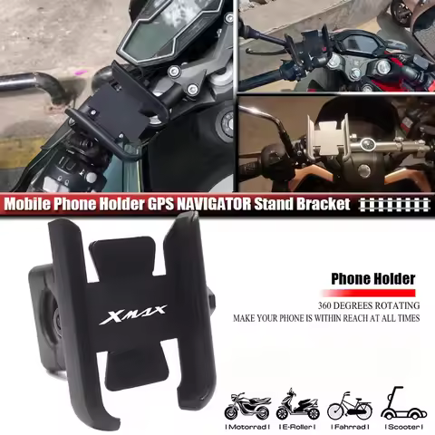Motorcycle Mobile Phone Holder For KYMCO DOWNTOWN NIKITA GDINK KXCT PeoPle S Racing S G150 Handlebar