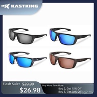 KastKing Huzzah Polarized Sport Sunglasses for Men & Women - Blue Smoke Lenses, UV Protection, Impac
