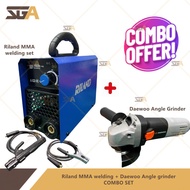 RILAND MMA ARC188e Welding Set Combo Deal DAEWOO 4" Angle Grinder 750w