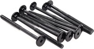 cSeao 10 Pack 1/4"-20 100mm Allen Head Joint Connector Bolts, Black, 5 Inches