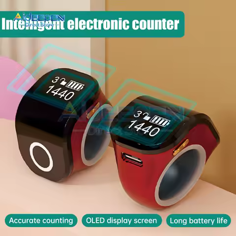 0.49 inches OLED Battery Display Counter Waterproof Touch Screen Finger Counter Muslim Handheld Fing