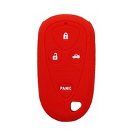 Remote Key Cover Case 4 Button Fit for Honda Acura TL TSX Red Silicone E4EG8D-444H-A OUCG8D-387H-Aau