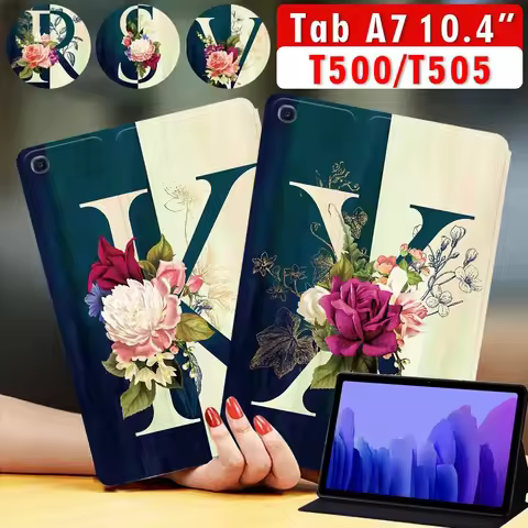 Tablet Cover Case for Samsung Tab A7 10.4" 2020 Stand Cover for Galaxy Tab A7 T500/T505 Flip PU Leat