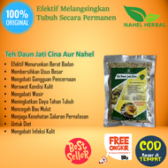 Paket 1 Pcs Obat Diet Herbal Ampuh Cepat Kurus BPOM Teh Hijau Celup Hikmah Teh Original Jamu Langsin