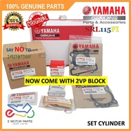 SRL115 FI V1 V2 BLOCK SET SRL115 FI BLOCK KIT SET CYLINDER PISTON & RINGS [100% ORIGINAL YAMAHA] - 1