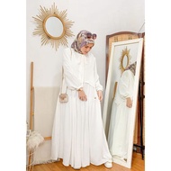 dress bahan crinkle premium gamis wanita terbaru 2022 baju muslim kekinian viral dresmaxu muslim mur