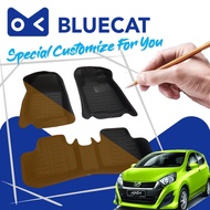 Bluecat 5D Carpet Perodua Axia (2014-2023) Car Floor Mat / Leather Carpet