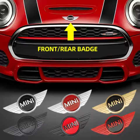 Metal Car Emblem Rear Front Badge Sticker Exterior Decoration for BMW Mini Cooper Countryman F54 F55