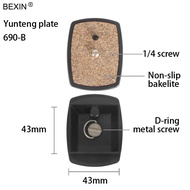 Dslr Quick Release Plate แผ่นขาตั้งกล้องขาตั้งกล้องอะแดปเตอร์สกรู 1/4 สำหรับ Yunteng Velbon 690 590 