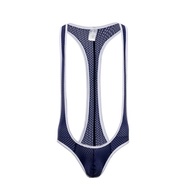 【Customizable】 Clever-Menmode Mens Bodysuit Bulge Pouch U Convex Jumpsuit Backless Open Butt Suspend