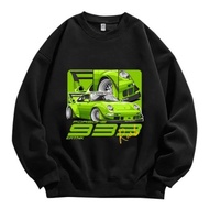 PORSCHE Racing Long-Sleeved T-Shirt, 993 Car Club Customized Round Neck Sweatshirt