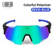 LAMEDA New Style Photochromic Cycling Glasses Outdoor Sports Polarized Sunglasses UV400 Anti-UV Protection Ultra-light Bicycle Eyewear Shades Riding Glasses Windproof Sand Men Women MTB Road Bike Bicycle Goggles Day Night Dual-use