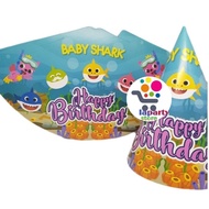 Baby Shark Cone Birthday Hat/Baby Shark Character Party Hat