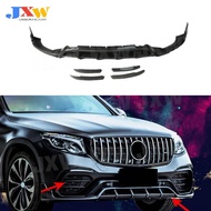 Carbon Fiber Front Lip Spoiler Canard Splitters for Benz GLC Class Coupe W253 2016 - 2019 not for or