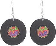 Cassette Tape Earrings for Women 80s 90s Neon Earrings Fashion Funny Vintage Neon Tape Optical Disc 