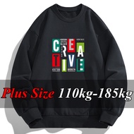 Men Sweatshirt Plus Size 6XL 7XL Autumn Winter Hoodies Tshirt Big Size Black Grey Men Clothing