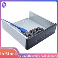 USB 3.0 Hub Splitter PCI-E 1x to 4 Ports USB 3.0 Card Floppy Bay Front Panel for PC Desktop Tower Ca
