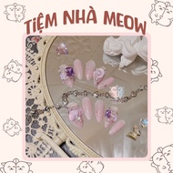 Nail box designed with Pink Moonstone - T163