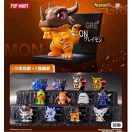 POP MART DIGIMON ADVENTURE FRIDGE MAGNET SET ORIGINAL AGUMON WARGREYMON GREYMONPopmart