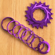 -Type Freewheel AL7075 18T Bike Freewheel Single Speed Cycle Flywheel AL6061 Drivetrain Part 69.3 G