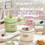 【1.6 L】Multi functional Electric Cooker Ceramic Non stick Pot Handle electric caldron Dormitory Mini