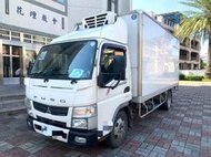 2018年 三菱堅達【3.0 白色 自排 五期 免加尿素 無限速 一手車 附HAA認證書 14呎半超長軸 -5度冷凍貨廂