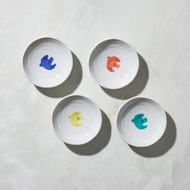 日本晴九谷燒 - 飛鳥小盤(4入組) - 9cm