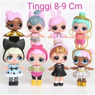 Figure/Toper kue/Mainan LOL Set Of 8 pcs pajangan hue ulang tahun