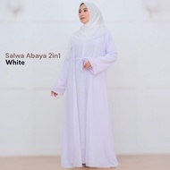 Salwa Abaya 2in1 abaya outer 2 layer set / Salwa Abaya terbaru lebaran 2024 / Gamis Outer Terpisah