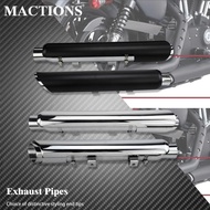 Motorcycle Slip-On Exhaust Muffler Shortshots Exhaust Pipes For Harley Sportster XL 883 Iron 1200 48