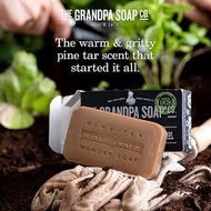 The Grandpa Soap co. Face Body & Hair Bar Soap Pine Tar