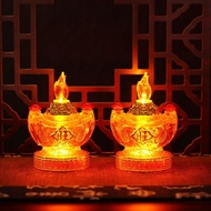 神臺燈 Eternal Flame 佛灯 供灯 长明灯热卖！ in Stock 好物推荐···~LDE佛灯供灯长明灯财神灯电蜡烛台灯家用电池佛龛插电元宝灯