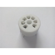 20pcs Ceramic Tube Socket 7 Pin Electrical Sockets Connectors GZC7-Y-B Seat Tube Holder 6J1 6J2 6X4 