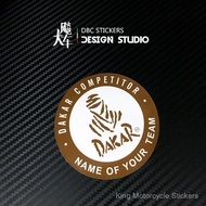 Dakar competitor dakar Rally Motorcycle Sticker Body Sticker Car Waterproof Reflective