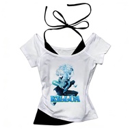 Hunter x Hunter Gyaru Gothic Kawaii Cropped Top - Japanese Fashion Shirt