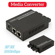 Media Converter FO 2SC 2LAN / 2F 2E / 2FO 2LAN 10/100/1000Mbps Gigabit Fiber Optic Gigabit Media Con