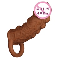 Liquid Silicone Male Extender Locking Sleeve Sexy Enlargement Thickening Sleeve Extension Long-lasti
