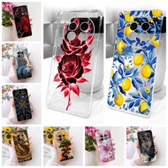 Clear For iPhone X XS Case For iPhone XS Cover Cute Cat Fashion Butterfly Funny Painted Casing