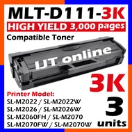 3x Compatible Toner Samsung MLT-D111L MLT-D111S MLT-D111XL Xpress SL M2020 M2021 M2022 M2022W M2020W